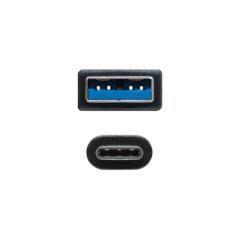 Nanocable - cable usb 3.1, gen2 10 gbps 3a, tipo usb-c/m-a/m, negro, 2 m