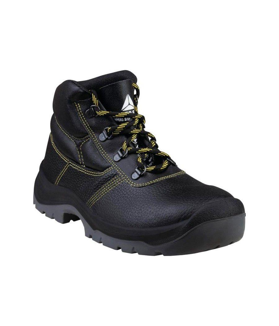 Botas deltaplus de seguridad piel crupon pigmentada suela pu bi-densidad color negro talla 45