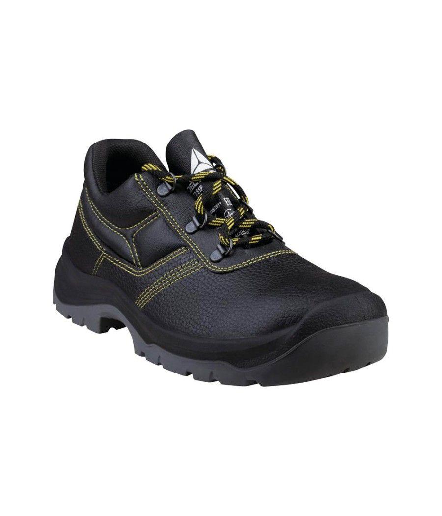 Zapatos de seguridad deltaplus piel crupon pigmentada suela pu bi densidad color negro talla 47