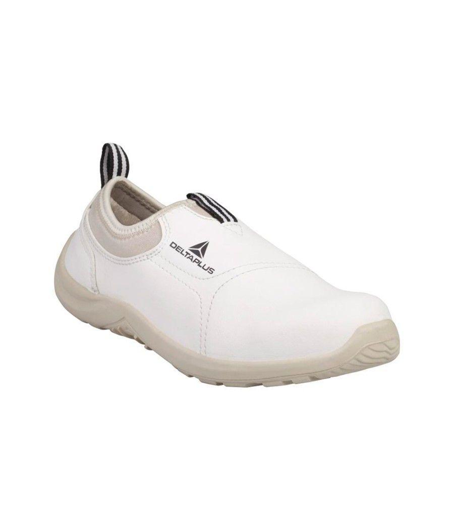 Zapatos de seguridad deltaplus microfibra pu suela pu mono-densidad color blanco talla 45