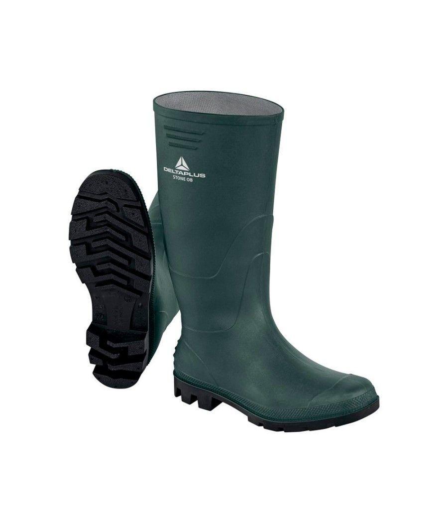 Botas deltaplus de seguridad stone pvc verde suela de tacos talla 47