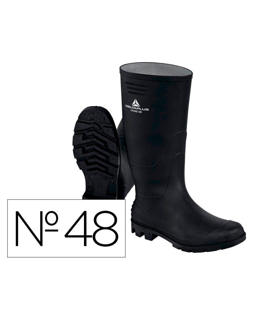 Botas deltaplus de seguridad stone pvc negro suela de tacos talla 48