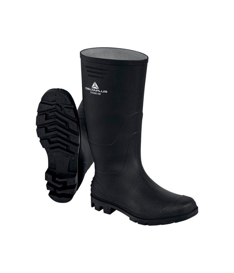 Botas deltaplus de seguridad stone pvc negro suela de tacos talla 47