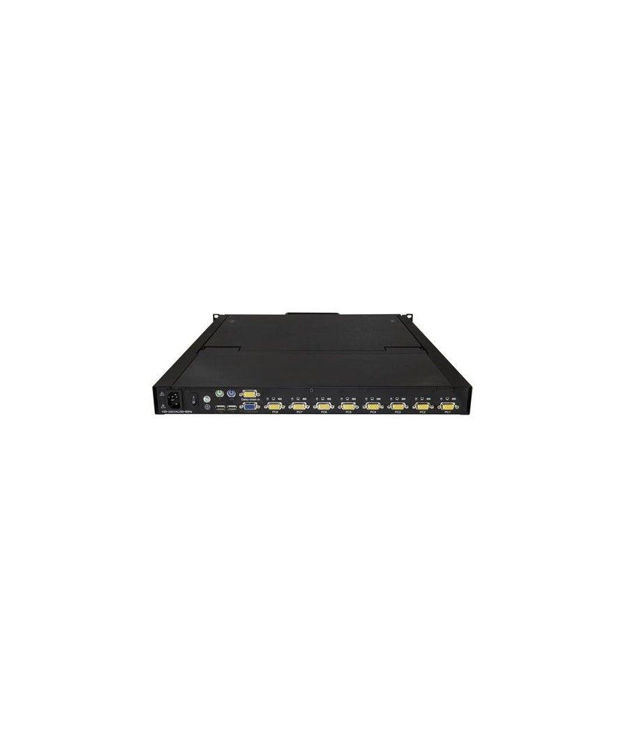 StarTech.com Consola para Armario Rack con KVM de 8 Puertos VGA y Pantalla LCD de 19 Pulgadas - 1U - Imagen 4