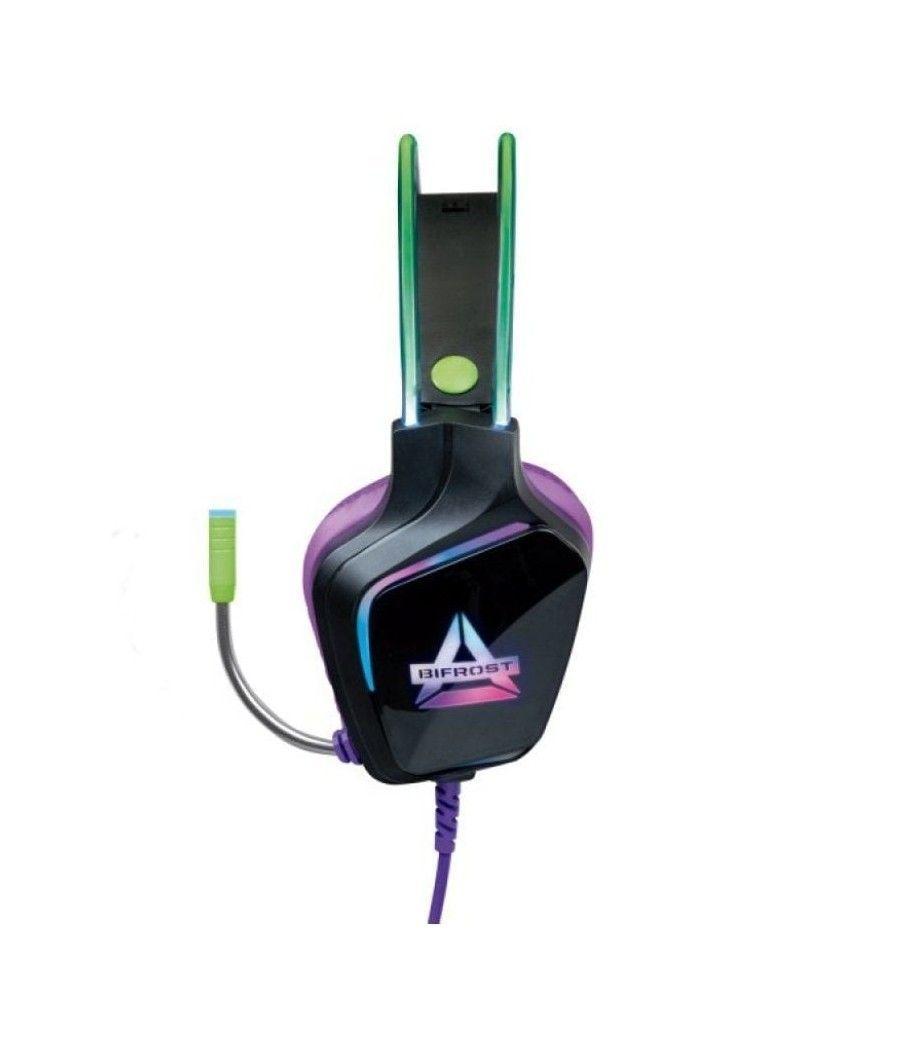 Auriculares gaming con micrófono fr-tec bifrost/ jack 3.5/ purpura