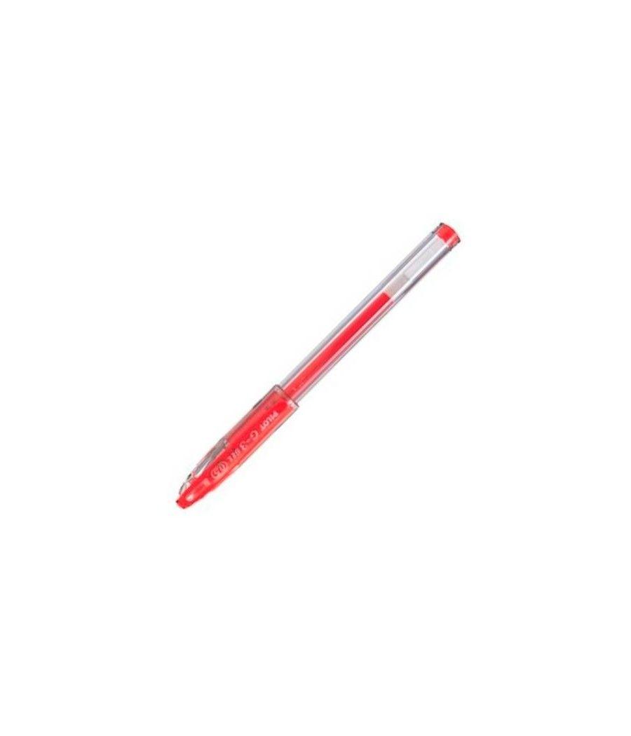 Pilot bolígrafo g-3 c/ grip tinta de gel 0.5mm rojo pack 12 unidades