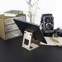 Tooq - soporte de sobremesa ajustable para teléfono / tablet hasta 10”