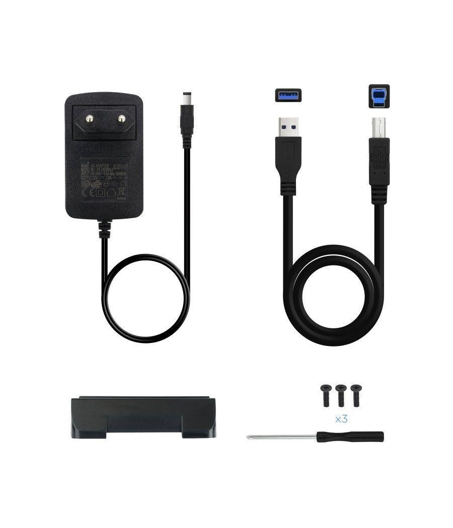 Tooq tqe-3527b caja hdd 3.5" sata3 usb 3.0 negra