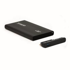 Tooq tqe-2524b caja hd 2.5" sata3 usb 3.0 negra