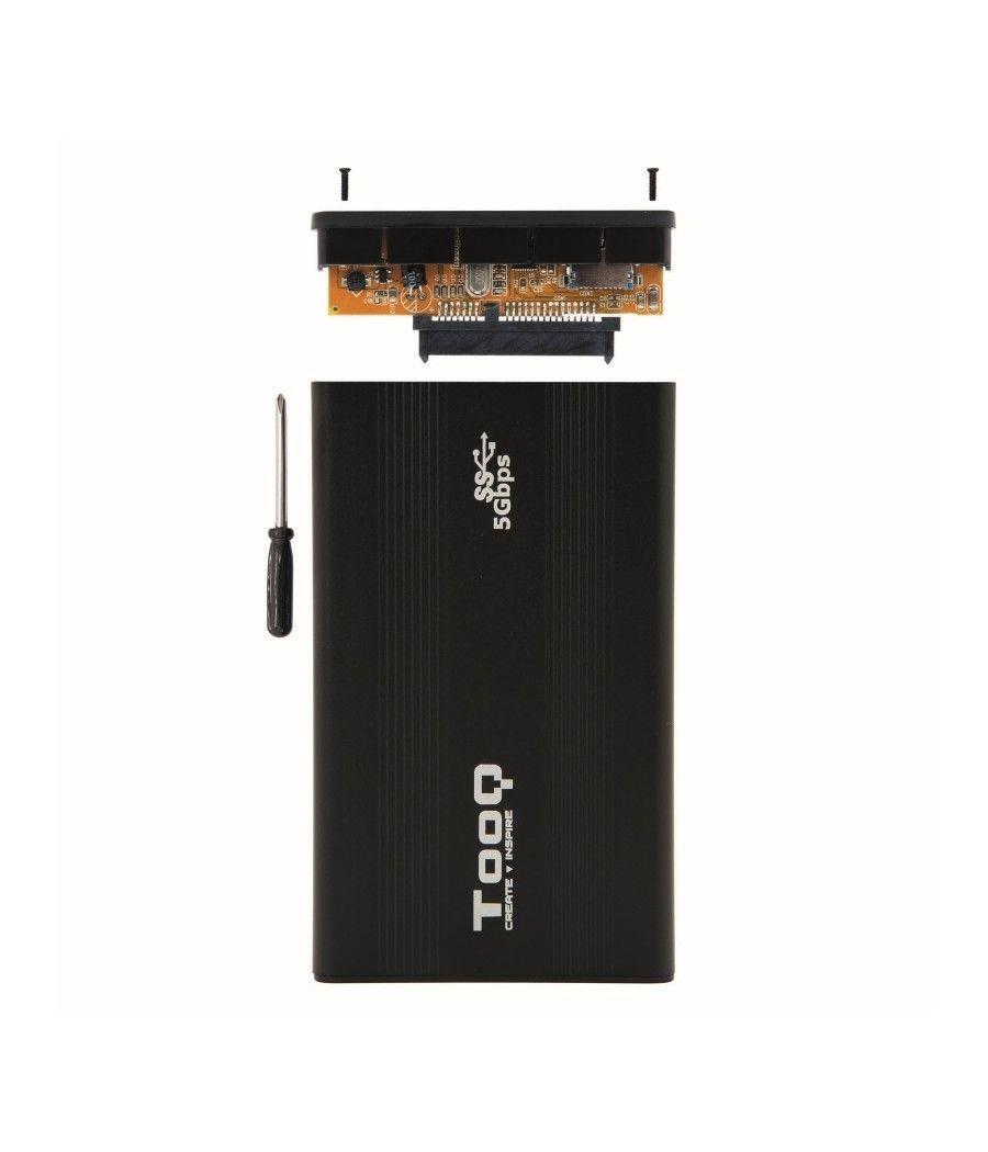 Tooq tqe-2524b caja hd 2.5" sata3 usb 3.0 negra