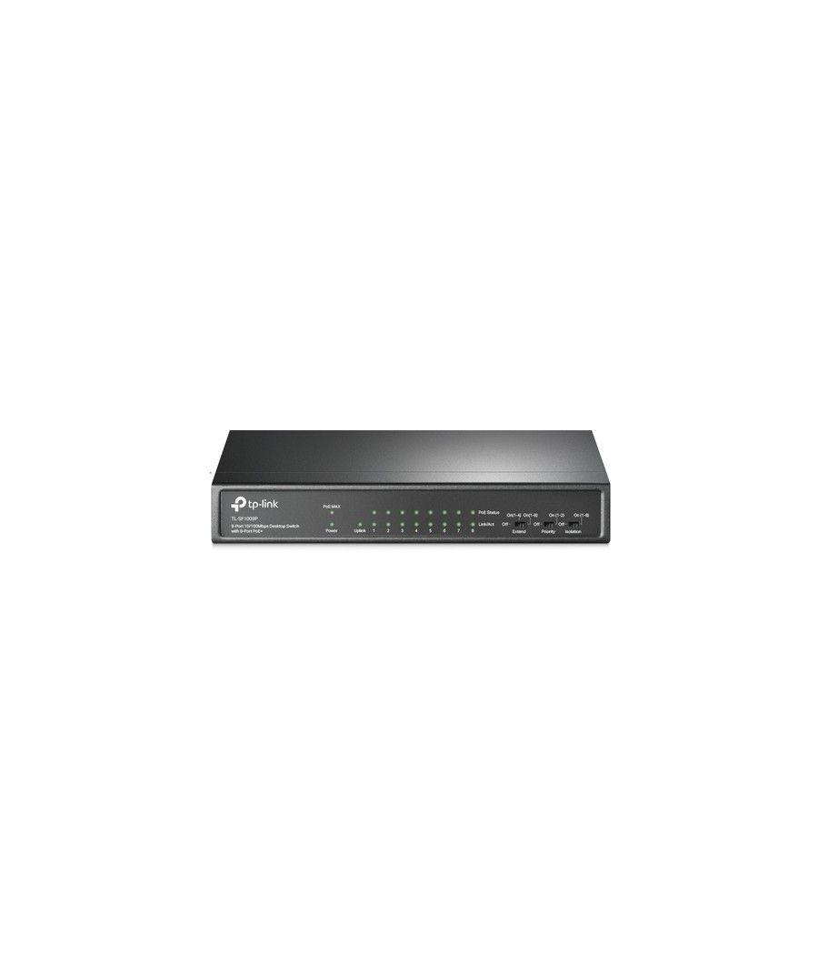 TP-Link TL-SF1009P switch No administrado Fast Ethernet (10/100) Energía sobre Ethernet (PoE) Negro