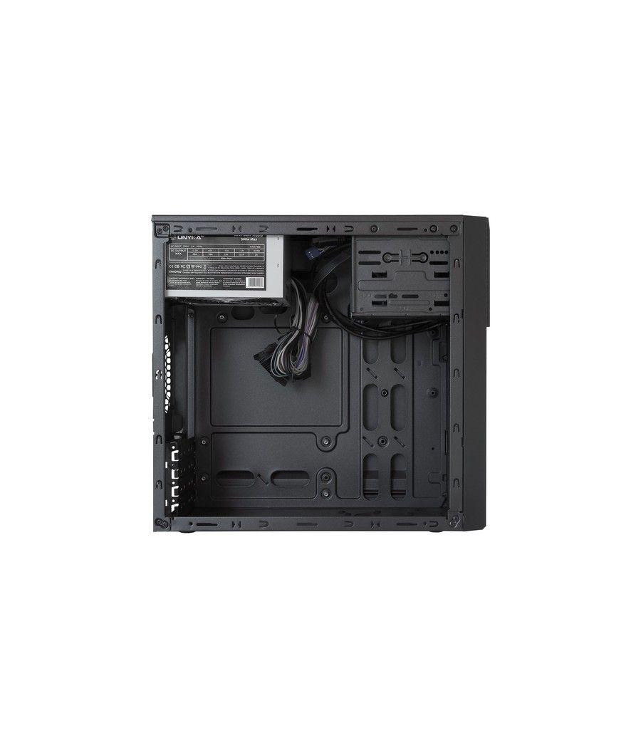 Caja microatx unykach aero c20 - fa 500w - 2 x usb 3.0, audio y microfono frontal - color negro - 420x235x440 mm