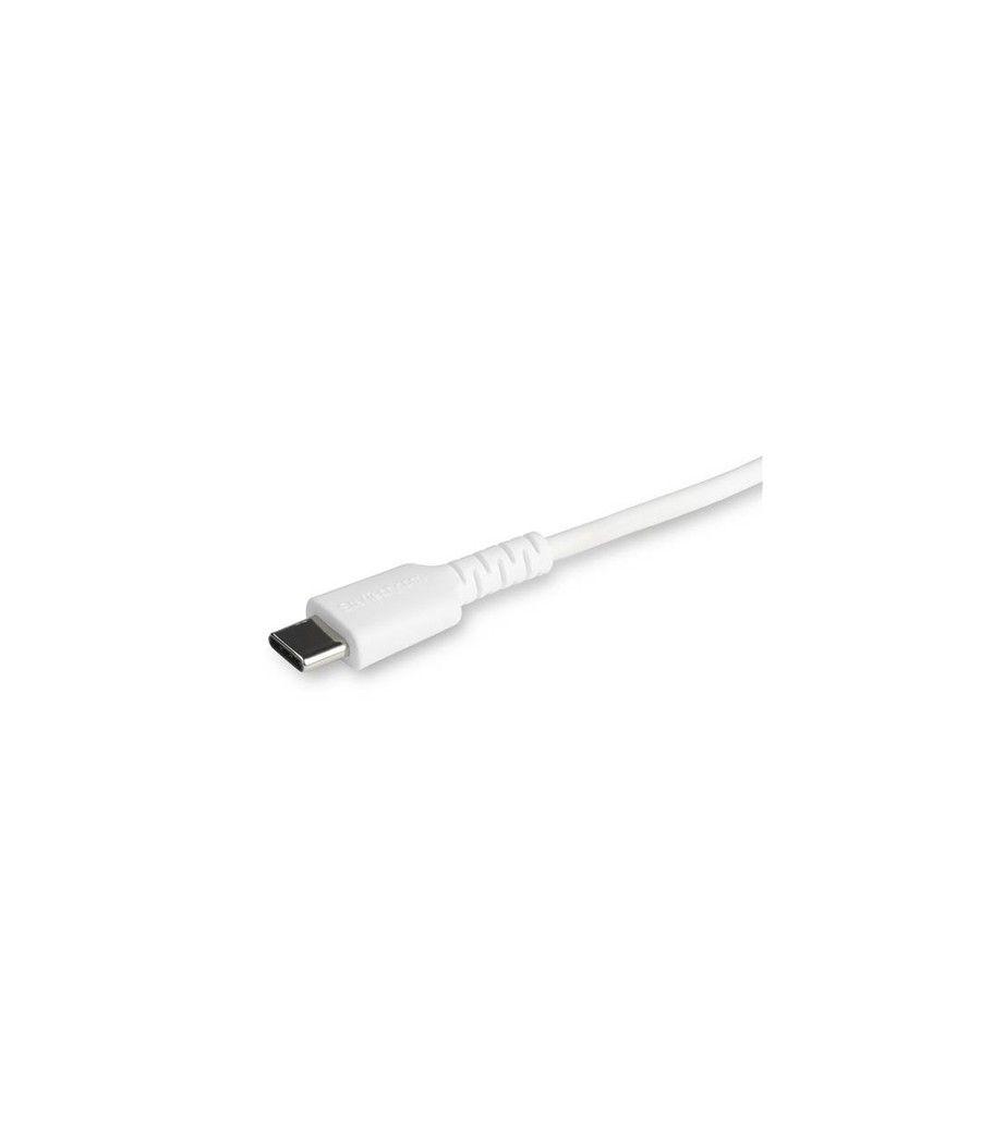 StarTech.com Cable Resistente USB-C a Lightning de 2 m Blanco - Cable de Sincronización y Carga USB Tipo C a Lightning con Fibra