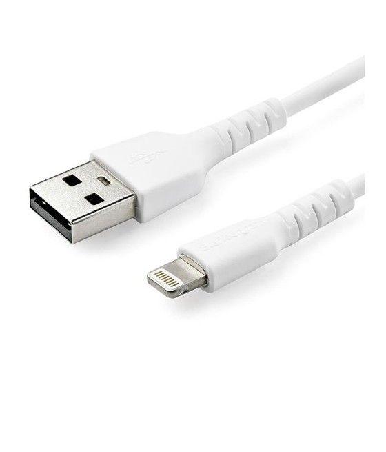 StarTech.com Cable Resistente USB-A a Lightning de 2 m Blanco - Cable de Alimentación y Sincronización USB Tipo A a Lightning co