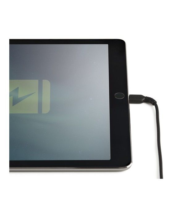 StarTech.com Cable Resistente USB-A a Lightning de 30 cm Negro - Cable de Sincronización y Carga USB Tipo A a Lightning con Fibr