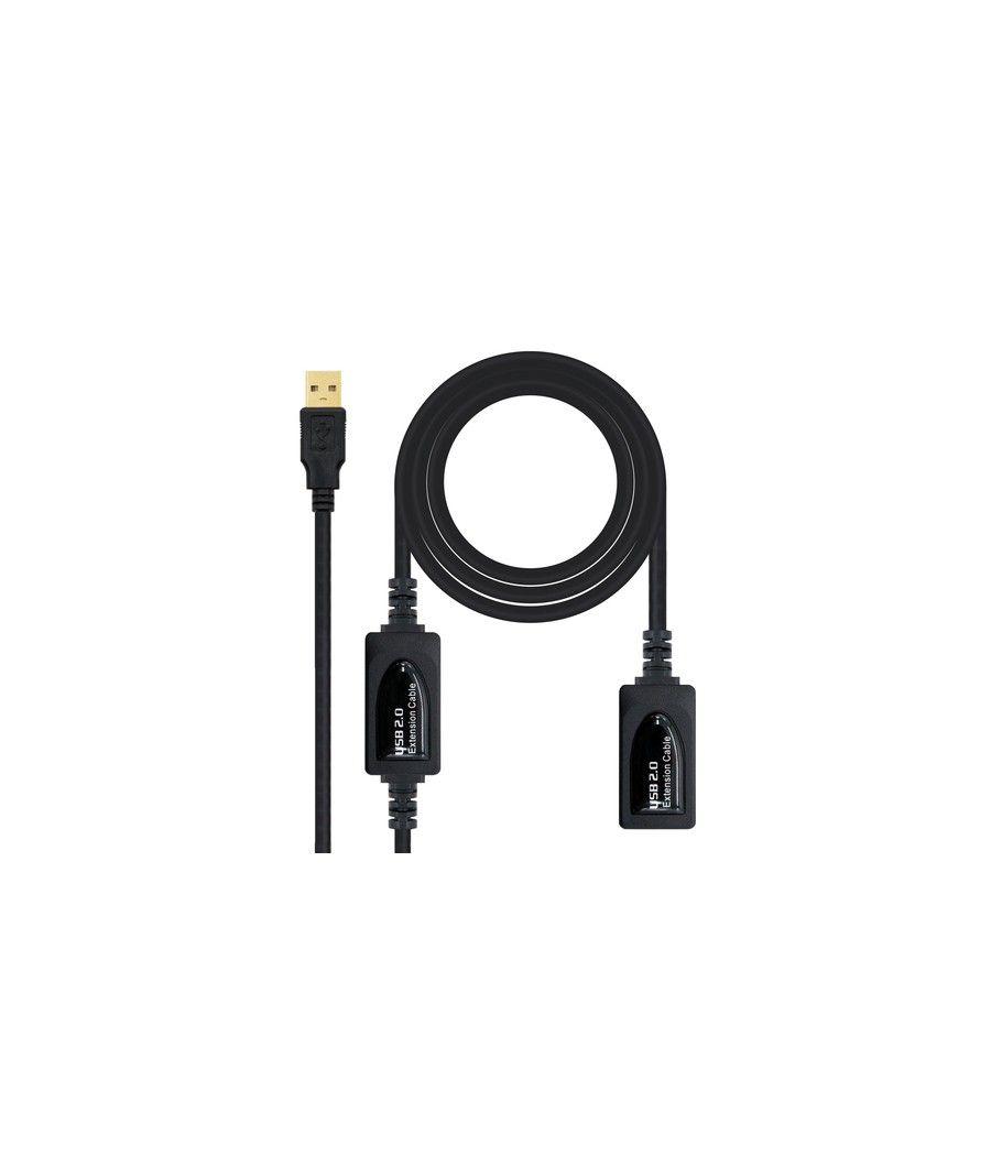Nanocable 10.01.0213 cable USB 15 m USB 2.0 USB A Negro - Imagen 1