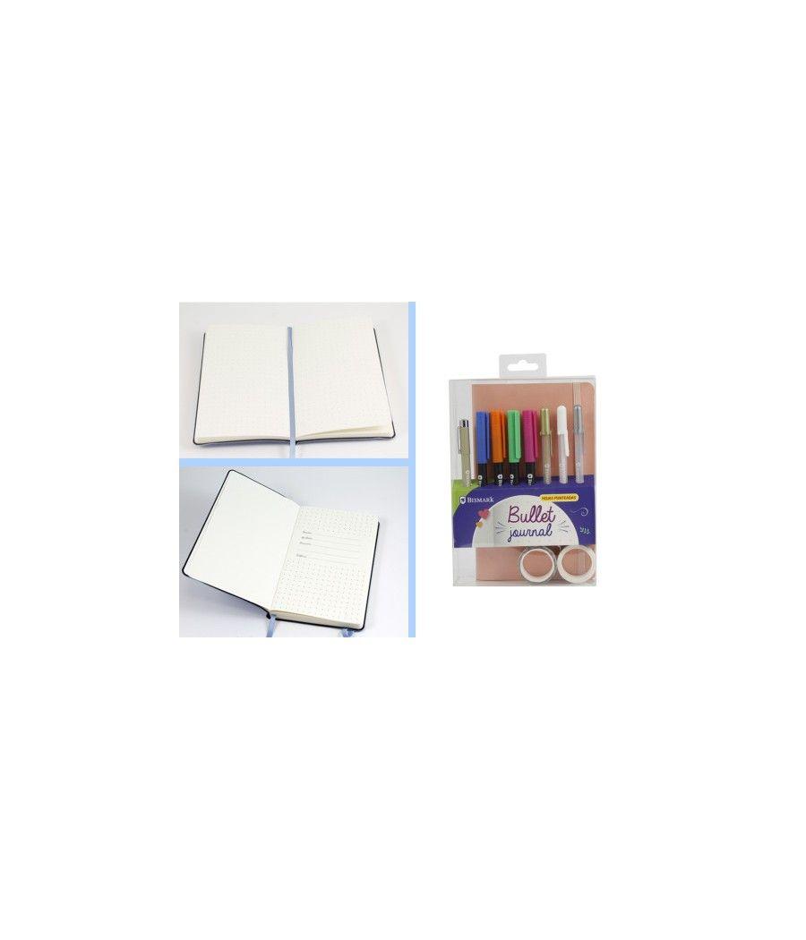 Set libreta bullet soft + rotuladores pincel y boligrafoos bismark ingraf 330619