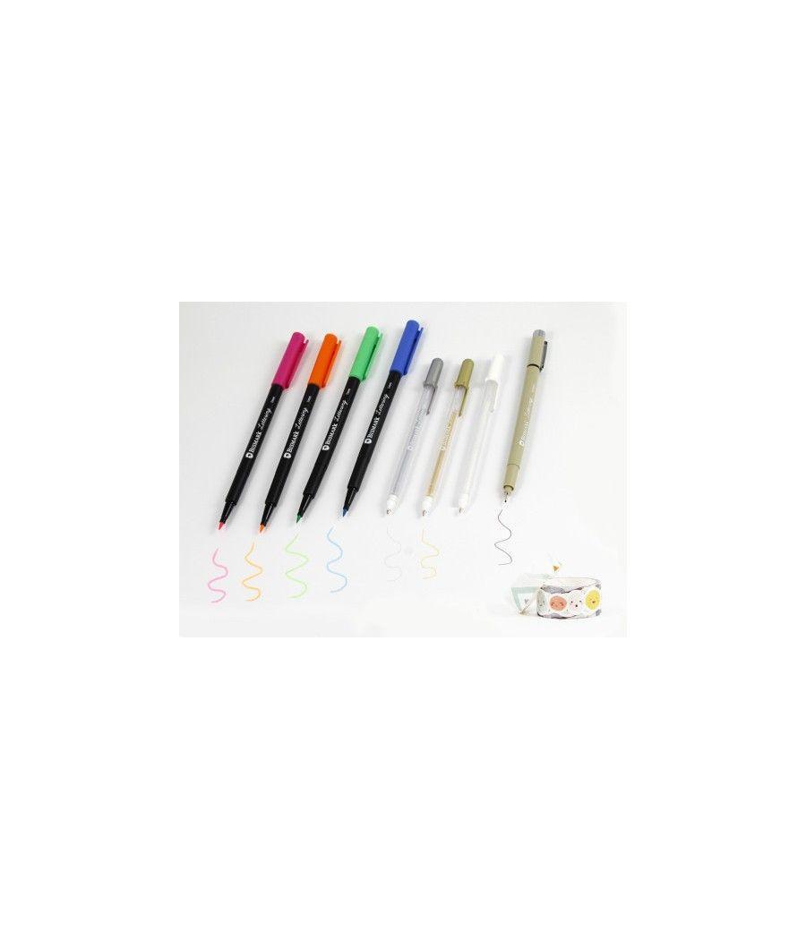 Set libreta bullet soft + rotuladores pincel y boligrafoos bismark ingraf 330619