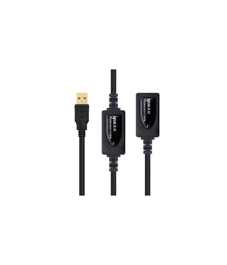 Nanocable 10.01.0213 cable USB 15 m USB 2.0 USB A Negro - Imagen 2