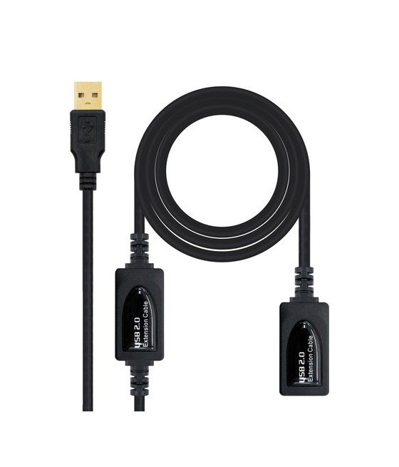 Nanocable 10.01.0213 cable USB 15 m USB 2.0 USB A Negro - Imagen 3