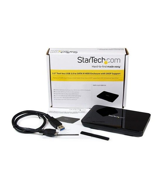 StarTech.com Caja Carcasa USB 3.0 de Disco Duro HDD SATA 3 III de 2,5 Pulgadas Externo con UASP - Imagen 6