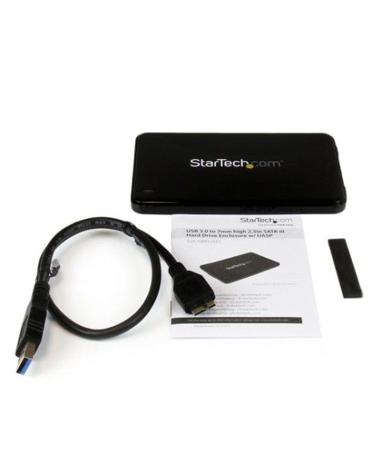 StarTech.com Caja de Disco Duro USB 3.0 con UASP para HDD/SSD SATA III de 2,5 Pulgadas y 7mm de Espesor - Imagen 5