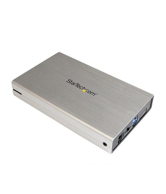 StarTech.com Caja Carcasa de Aluminio USB 3.0 de Disco Duro HDD SATA 3 III de 3,5 Pulgadas Externo UASP - Plateado