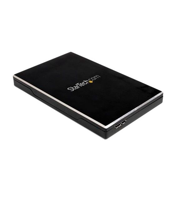 StarTech.com Caja de Disco Duro HDD 2,5" SATA externo USB 3.0 Super Speed - Negro Aluminio - Imagen 1