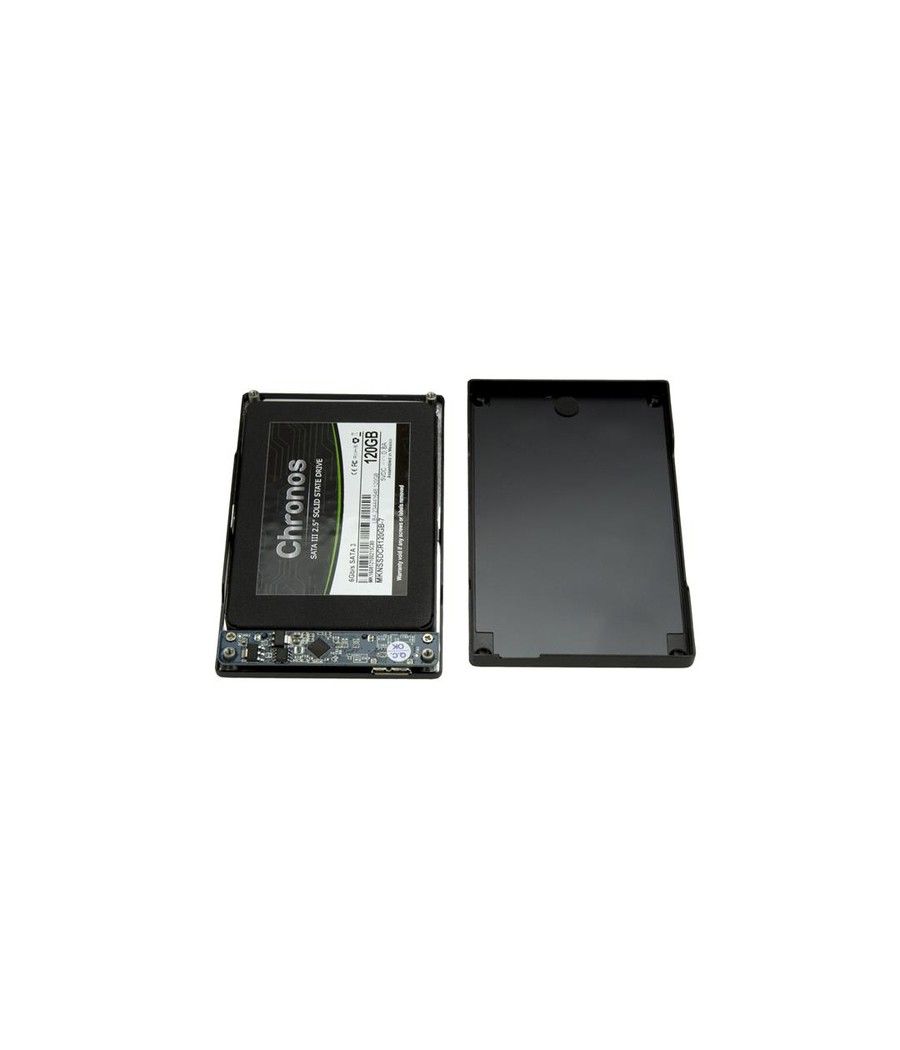 StarTech.com Caja de Disco Duro HDD 2,5" SATA externo USB 3.0 Super Speed - Negro Aluminio - Imagen 3