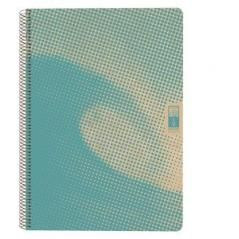 Cuaderno espiral din-a4 reciclado fsc 80 hojas 80g. cuadrícula 5x5. 4 elements - water escolofi 130100100 pack 5 unidades