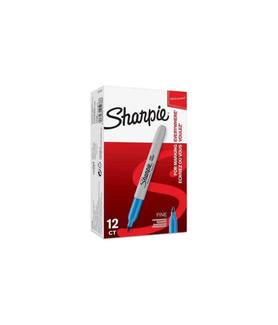 Marcador fine azul brillante sharpie 2025038 pack 12 unidades