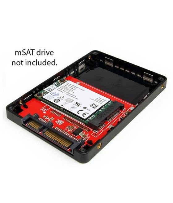 StarTech.com Caja Adaptadora SATA de 2,5 Pulgadas para Unidad de Estado Sólido SSD mSATA - Imagen 5
