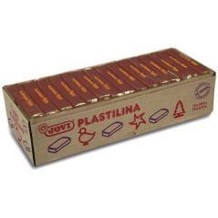 Caja 15 pastillas plastilina 350 g - marrón jovi 7209