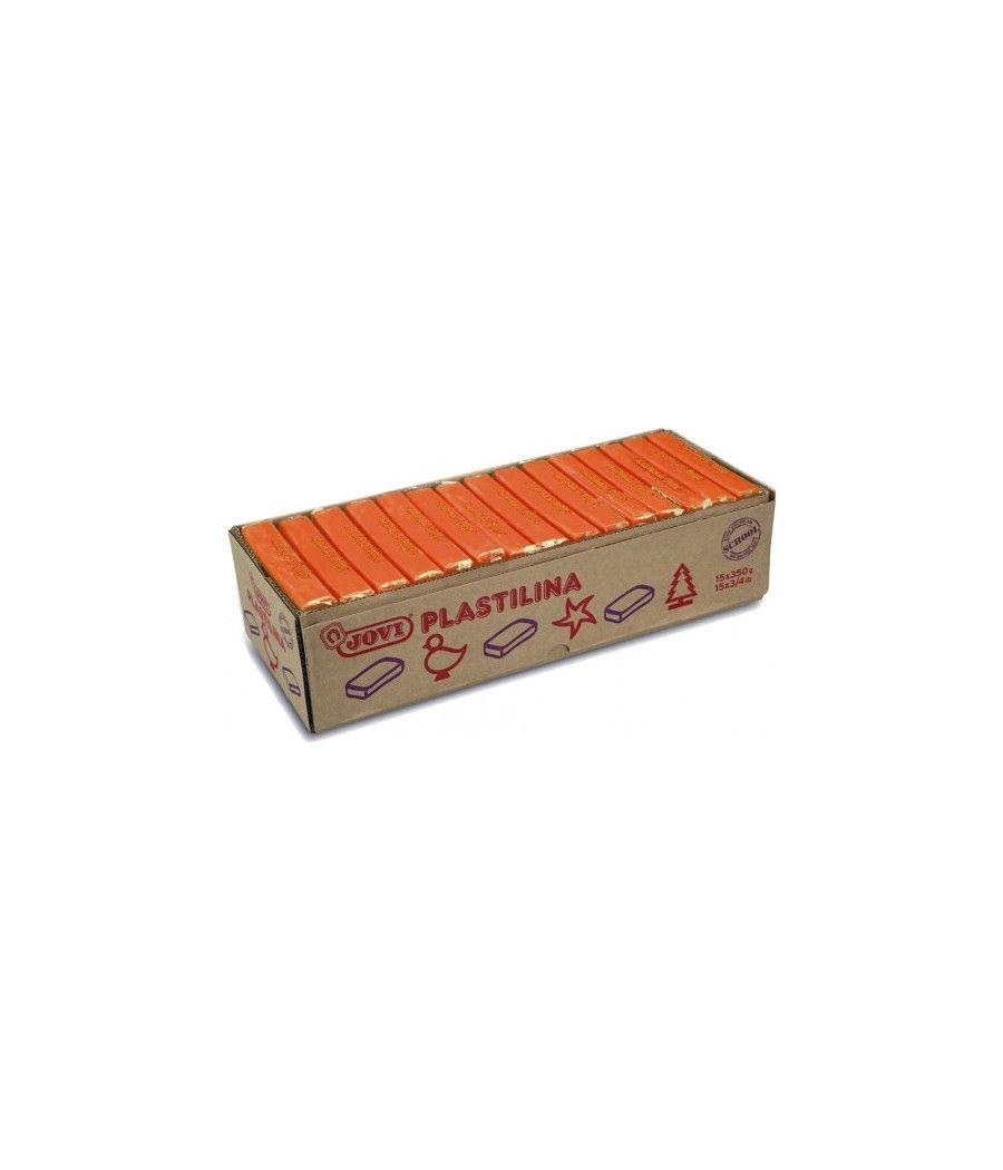 Caja 15 pastillas plastilina 350 g - naranja jovi 7204