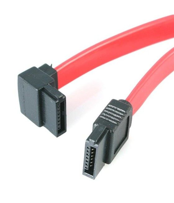 StarTech.com Cable Serial ATA SATA a SATA Acodado a la Izquierda - 12 pulgadas - Imagen 2