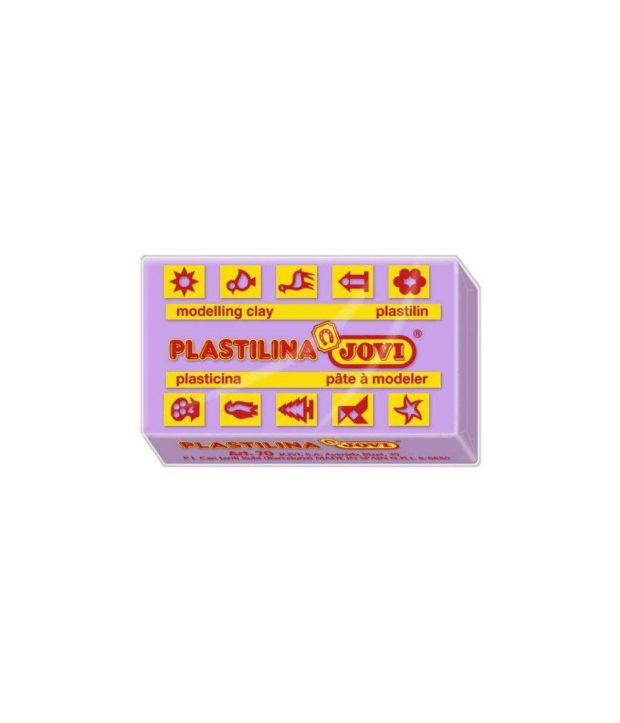 Caja 30 pastillas plastilina 50 g - lila jovi 7014