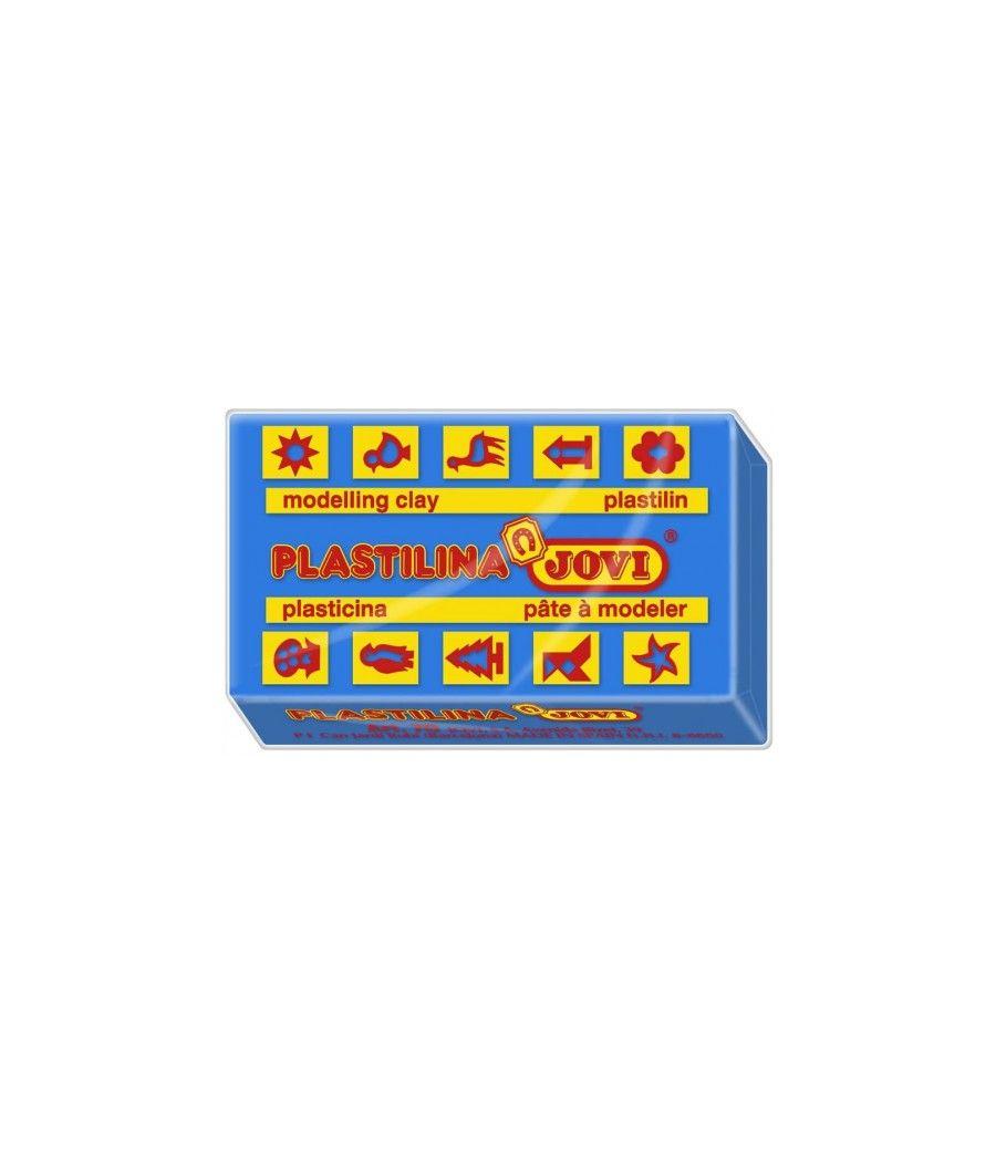 Caja 30 pastillas plastilina 50 g - azul oscuro jovi 7013