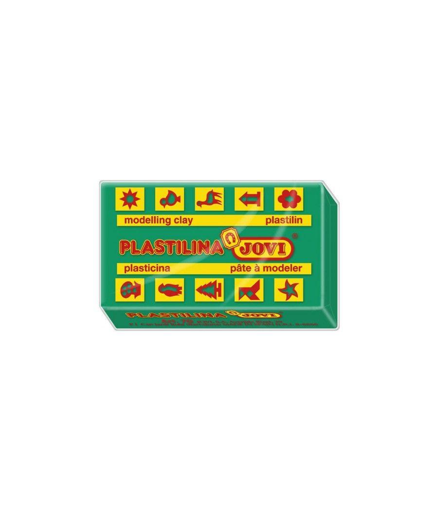 Caja 30 pastillas plastilina 50 g - verde oscuro jovi 7011