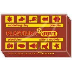 Caja 30 pastillas plastilina 50 g - marrón jovi 7009