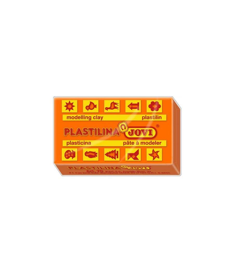 Caja 30 pastillas plastilina 50 g - naranja jovi 7004