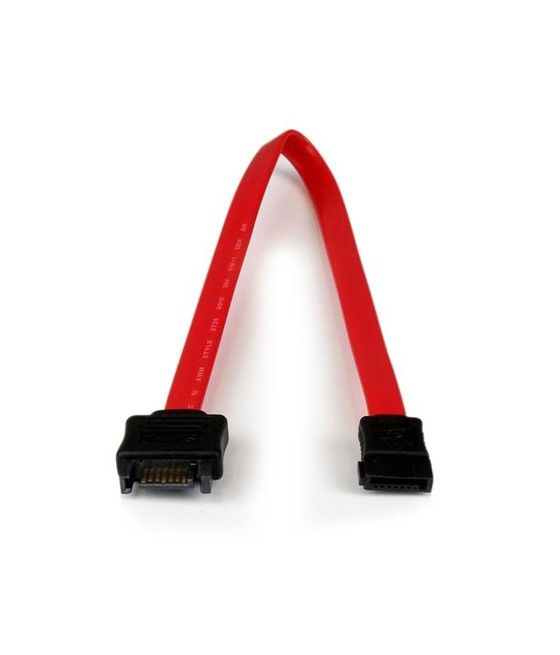 StarTech.com Cable de Extensión Alargador Datos SATA de 30cm - Serial ATA III 6Gbps - Rojo - Imagen 1