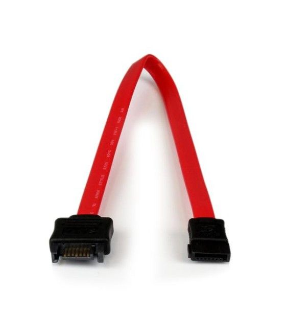StarTech.com Cable de Extensión Alargador Datos SATA de 30cm - Serial ATA III 6Gbps - Rojo