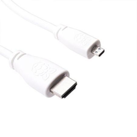 Raspberry pi t7689ax cable hdmi 1 m hdmi tipo a (estándar) hdmi tipo d (micro) blanco