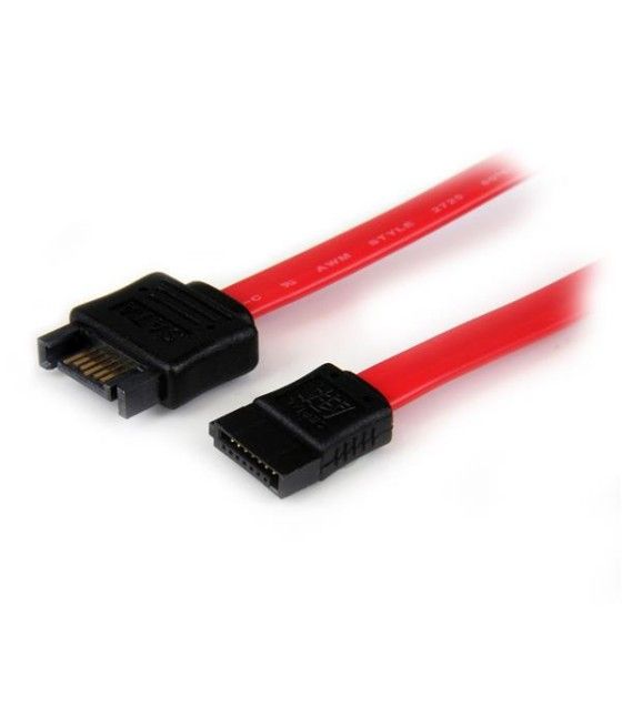 StarTech.com Cable de Extensión Alargador Datos SATA de 30cm - Serial ATA III 6Gbps - Rojo - Imagen 3