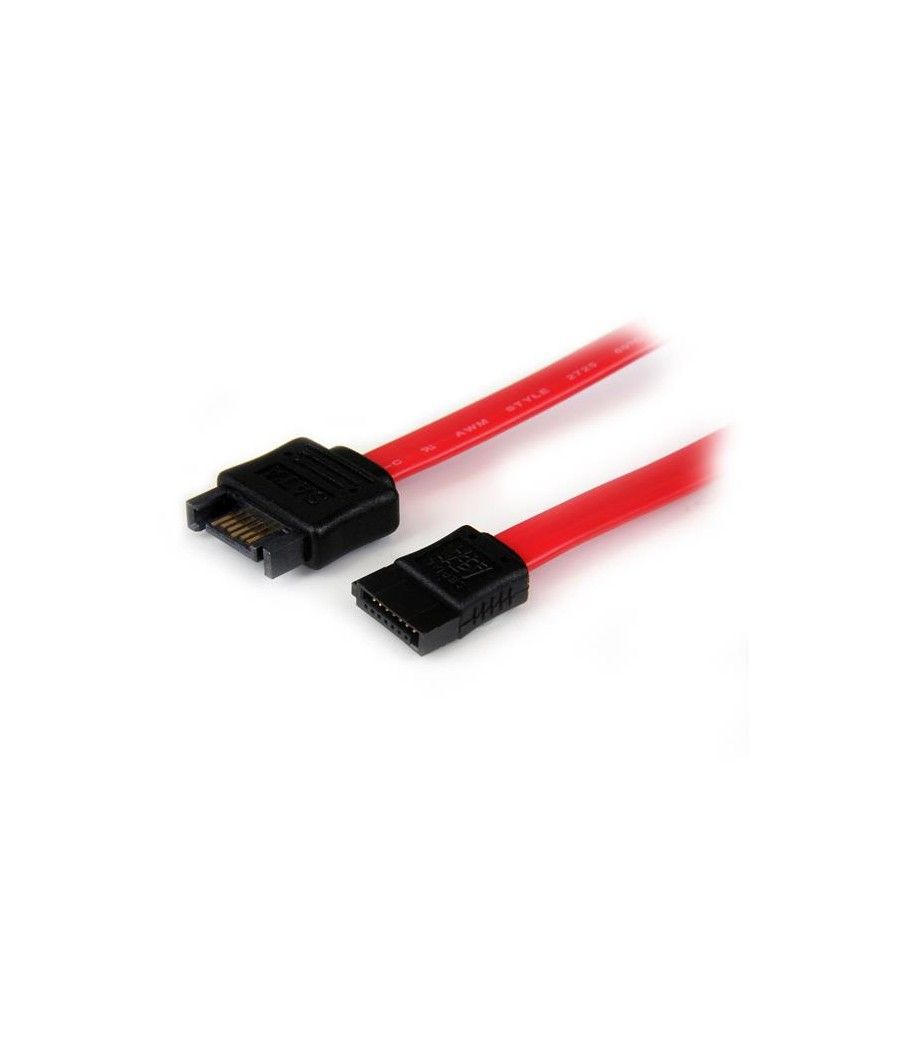 StarTech.com Cable de Extensión Alargador Datos SATA de 30cm - Serial ATA III 6Gbps - Rojo - Imagen 3