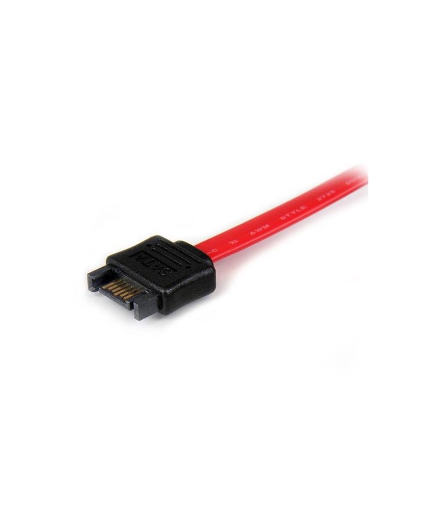 StarTech.com Cable de Extensión Alargador Datos SATA de 30cm - Serial ATA III 6Gbps - Rojo - Imagen 4