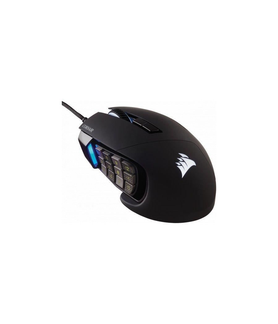 Corsair scimitar rgb elite ratón mano derecha usb tipo a óptico 18000 dpi