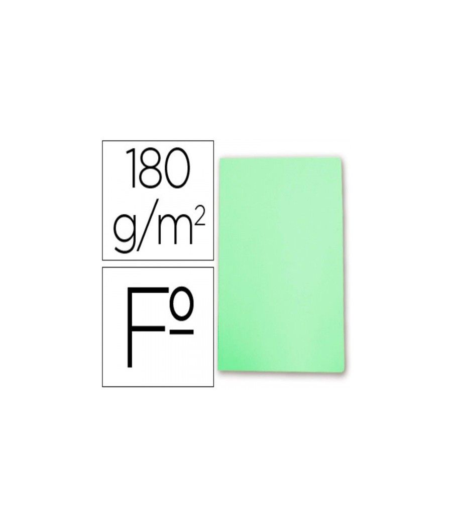 Subcarpeta simples pastel 180 grs folio color verde gio 400040609 pack 50 unidades