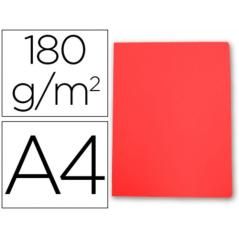Subcarpeta simples pastel 180 grs a4 color rojo gio 400040551 pack 50 unidades