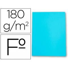 Subcarpeta simples pastel 180 grs folio color azul gio 400040571 pack 50 unidades